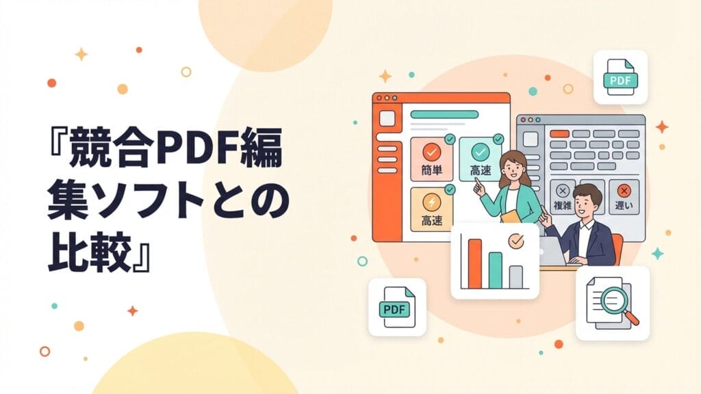 競合PDF編集ソフトとの比較